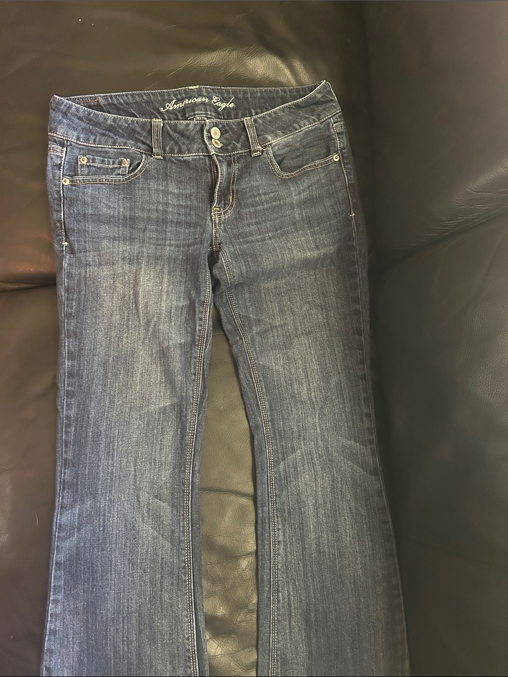 American Eagle Outfitters VTG 2009 Artist Low Rise Flare Jeans 6R